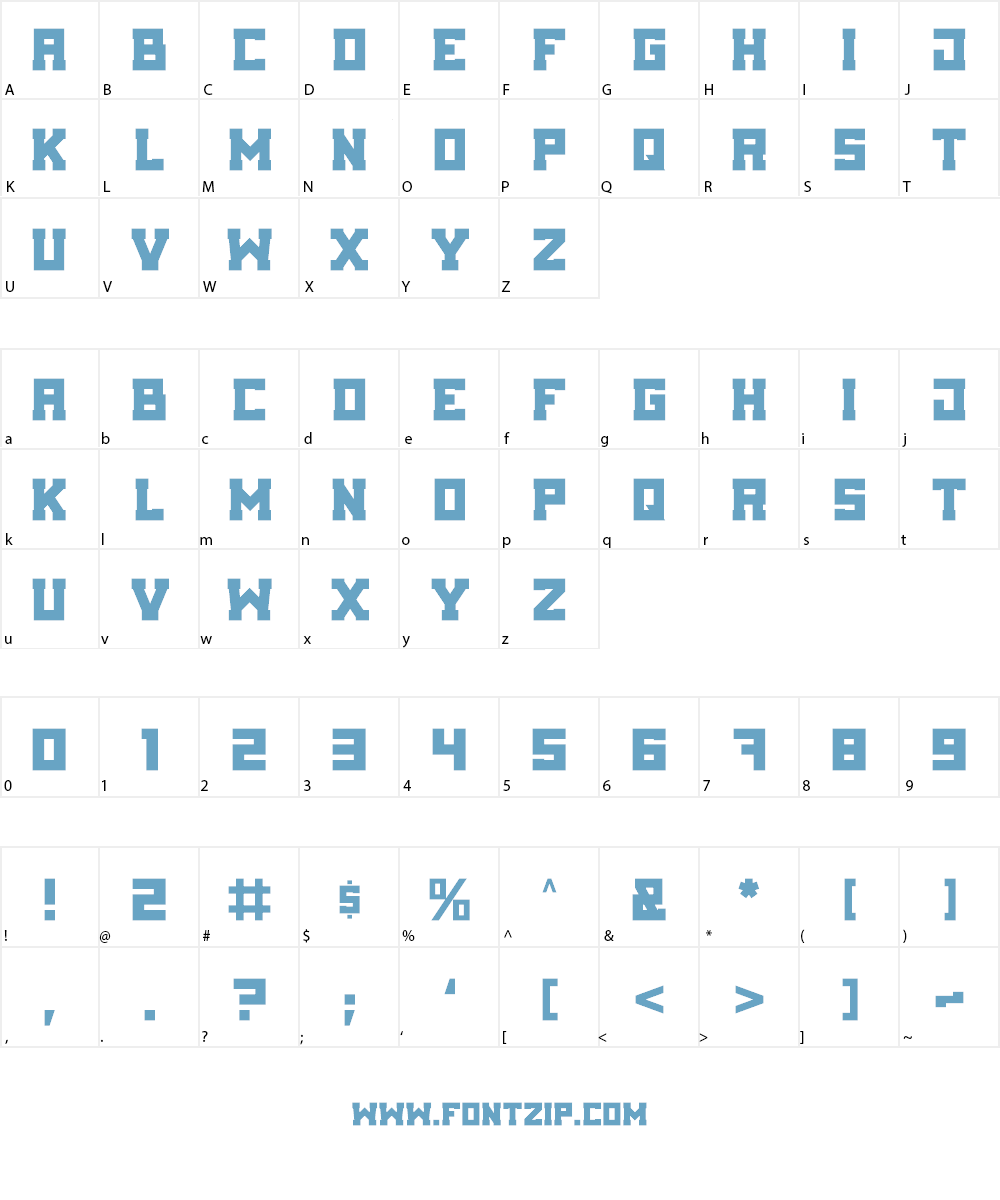 Cuadra Font Character