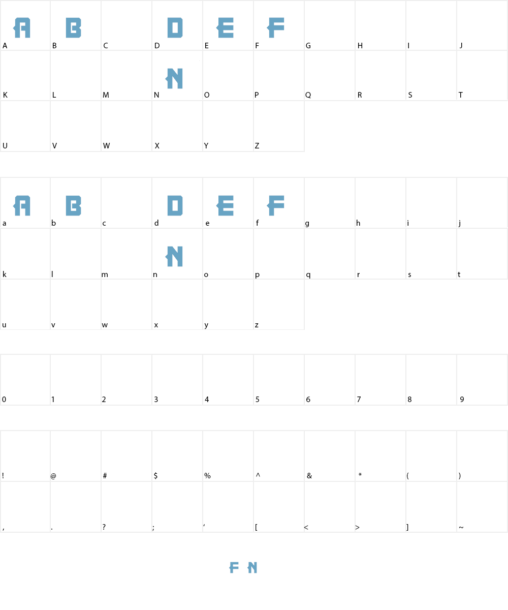 Noobees Font Character
