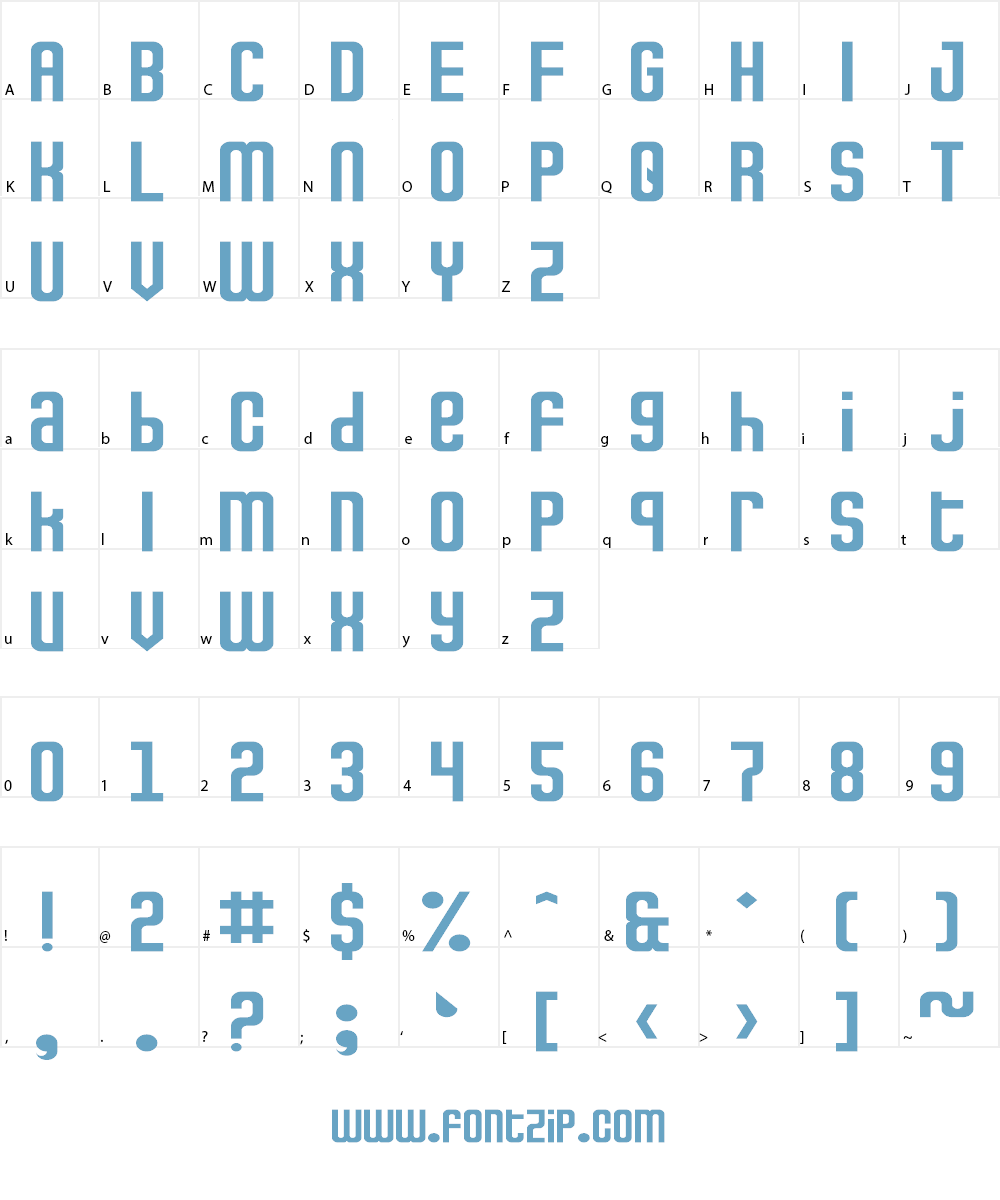 Metro Maestro Font Character