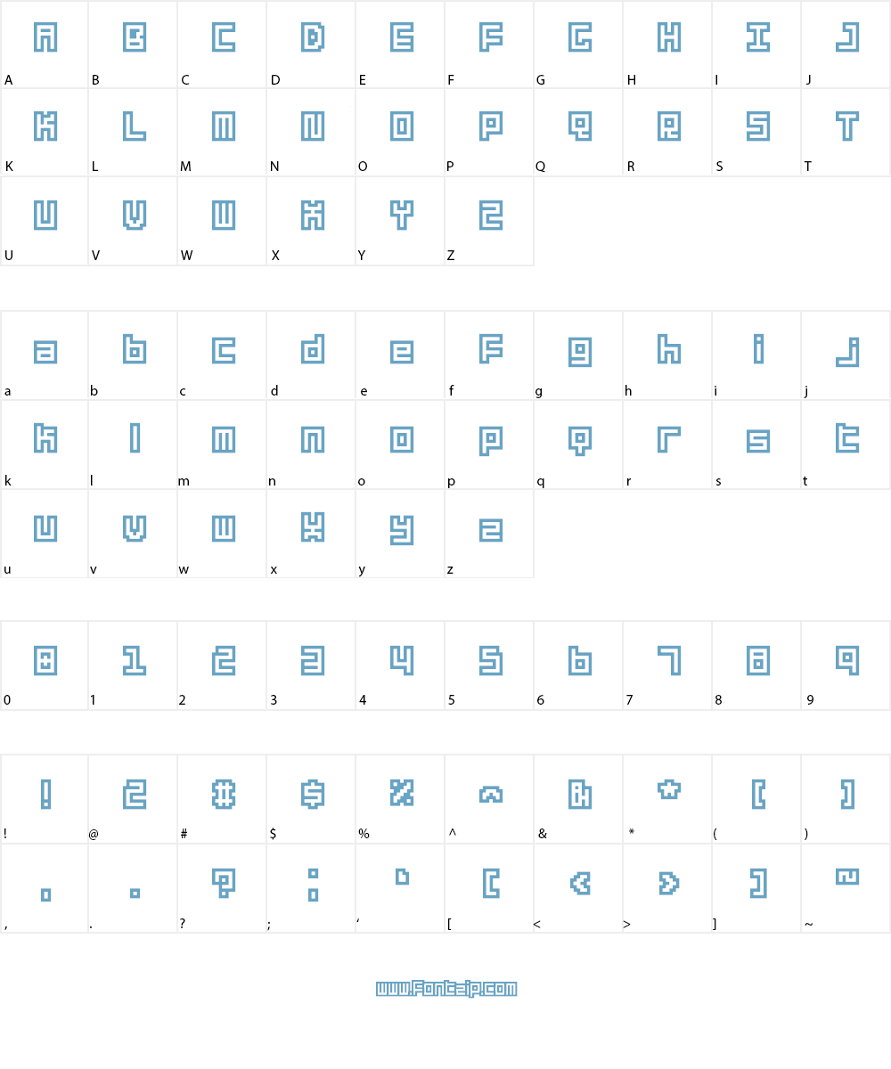 Your Quota Font Character