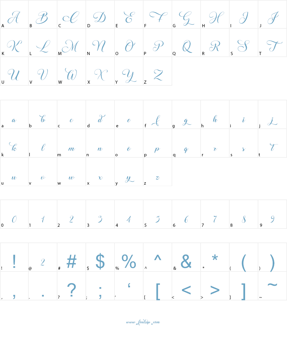 Christmas Wish Calligraphy Call Font Character
