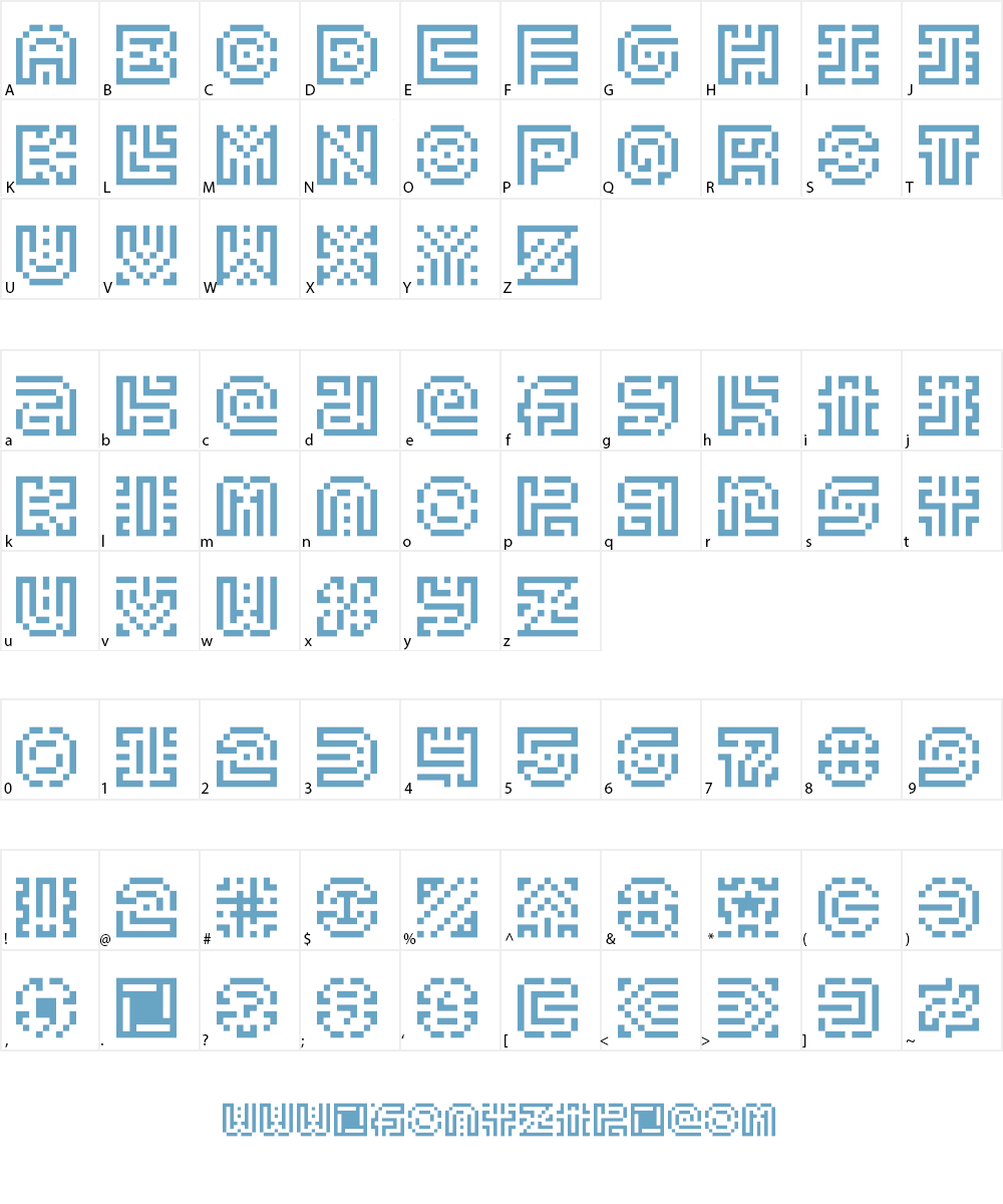Byzantine Exasperation Font Character