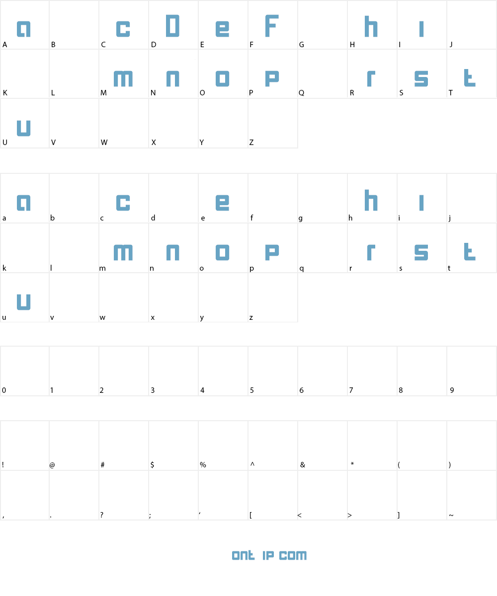 Computer Font Character