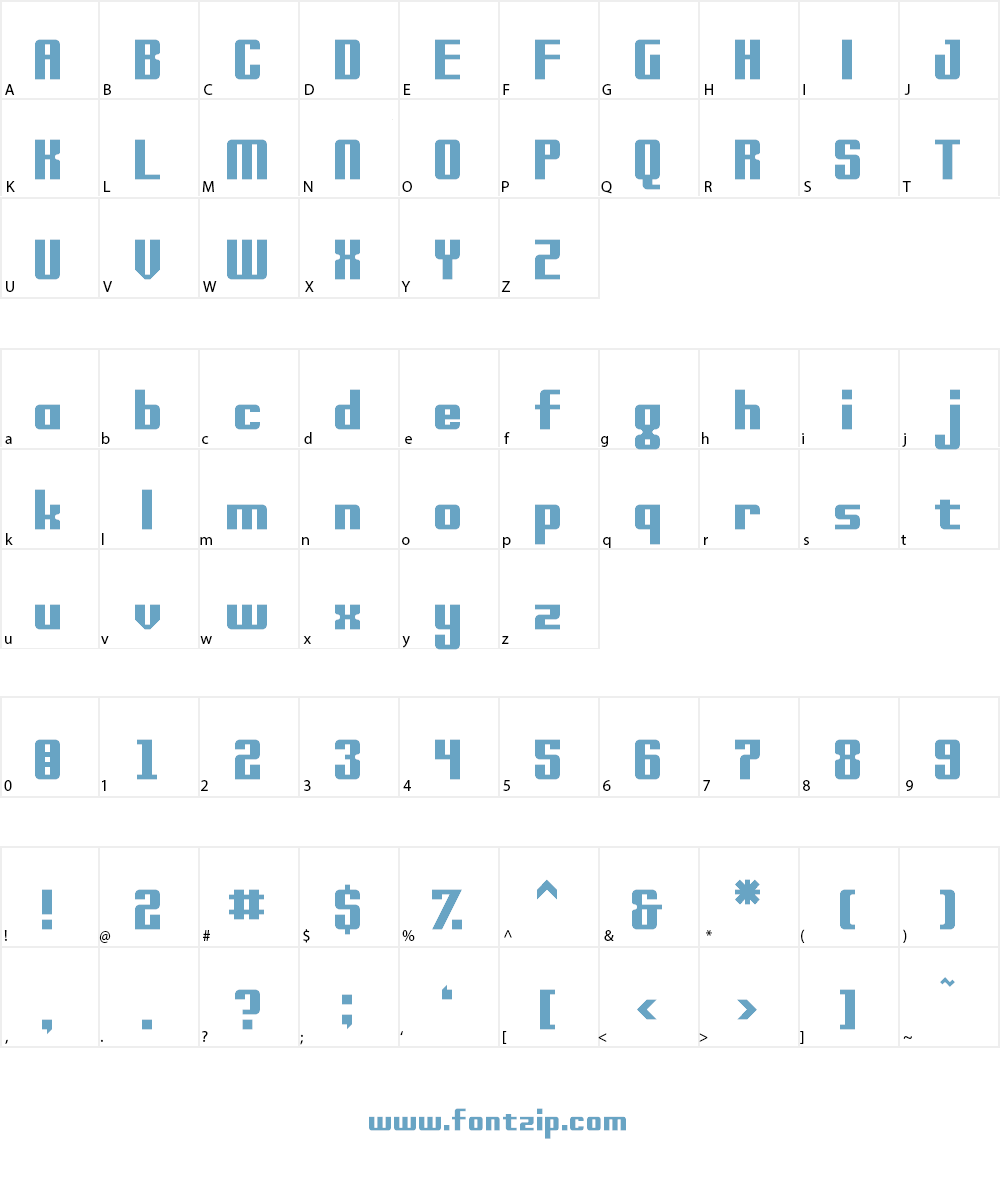 Sunari Font Character