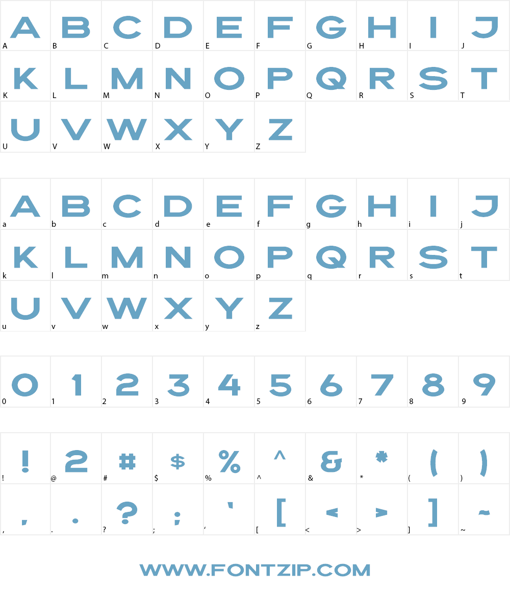 Draper Font Character