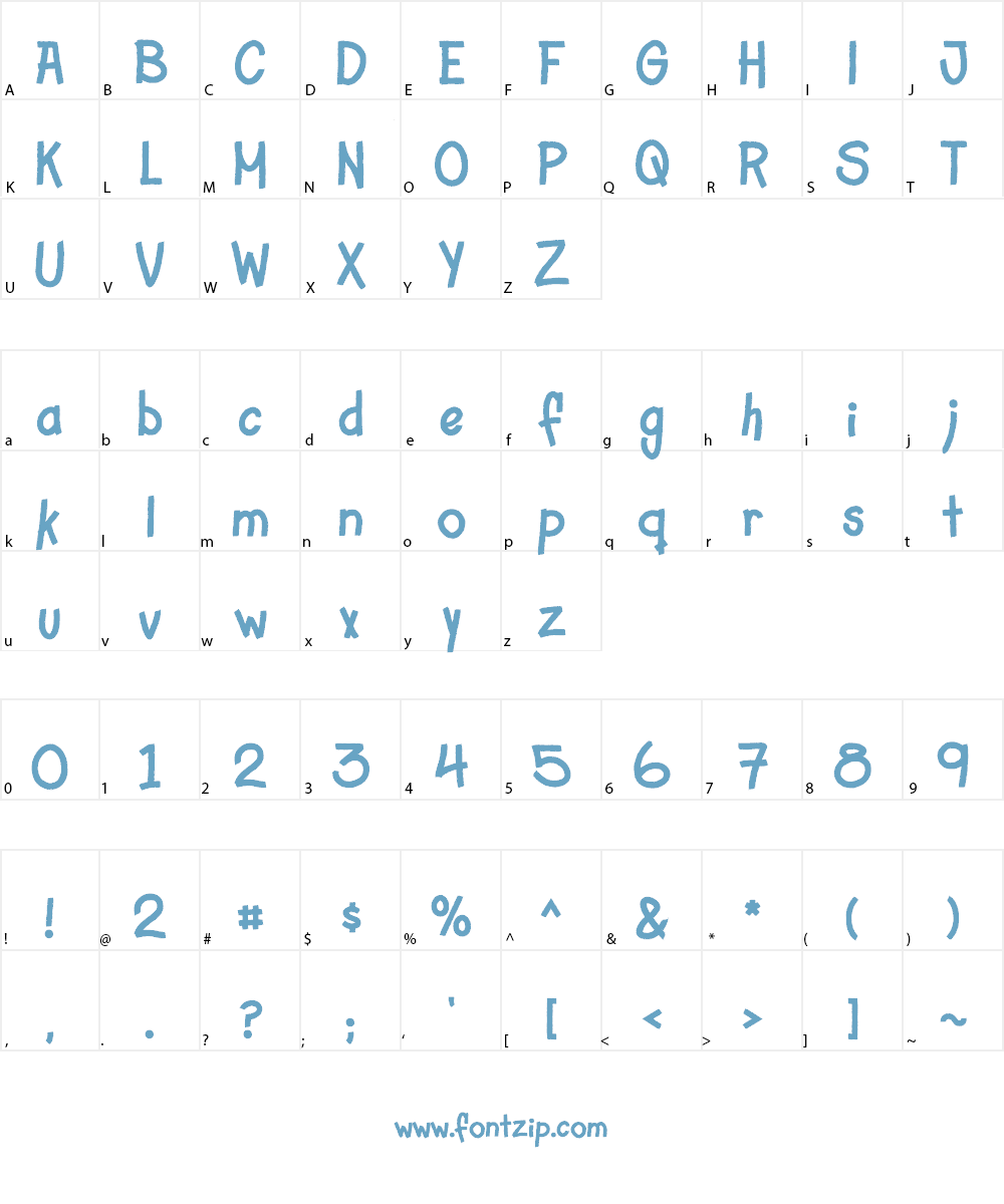Cipote Font Character