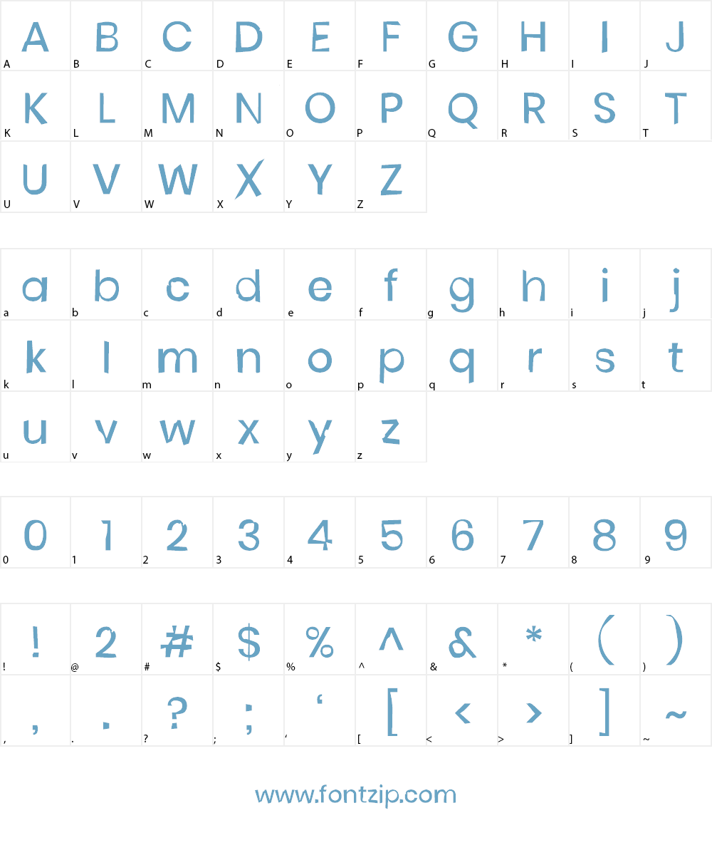 AvontuurGardeGoshikkutai Font Character