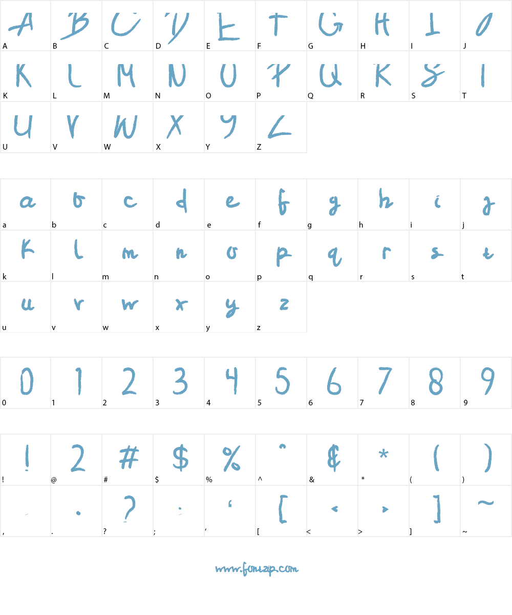 Conflict Font Character