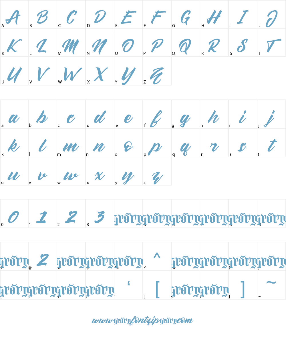 Sellwyne Font Character