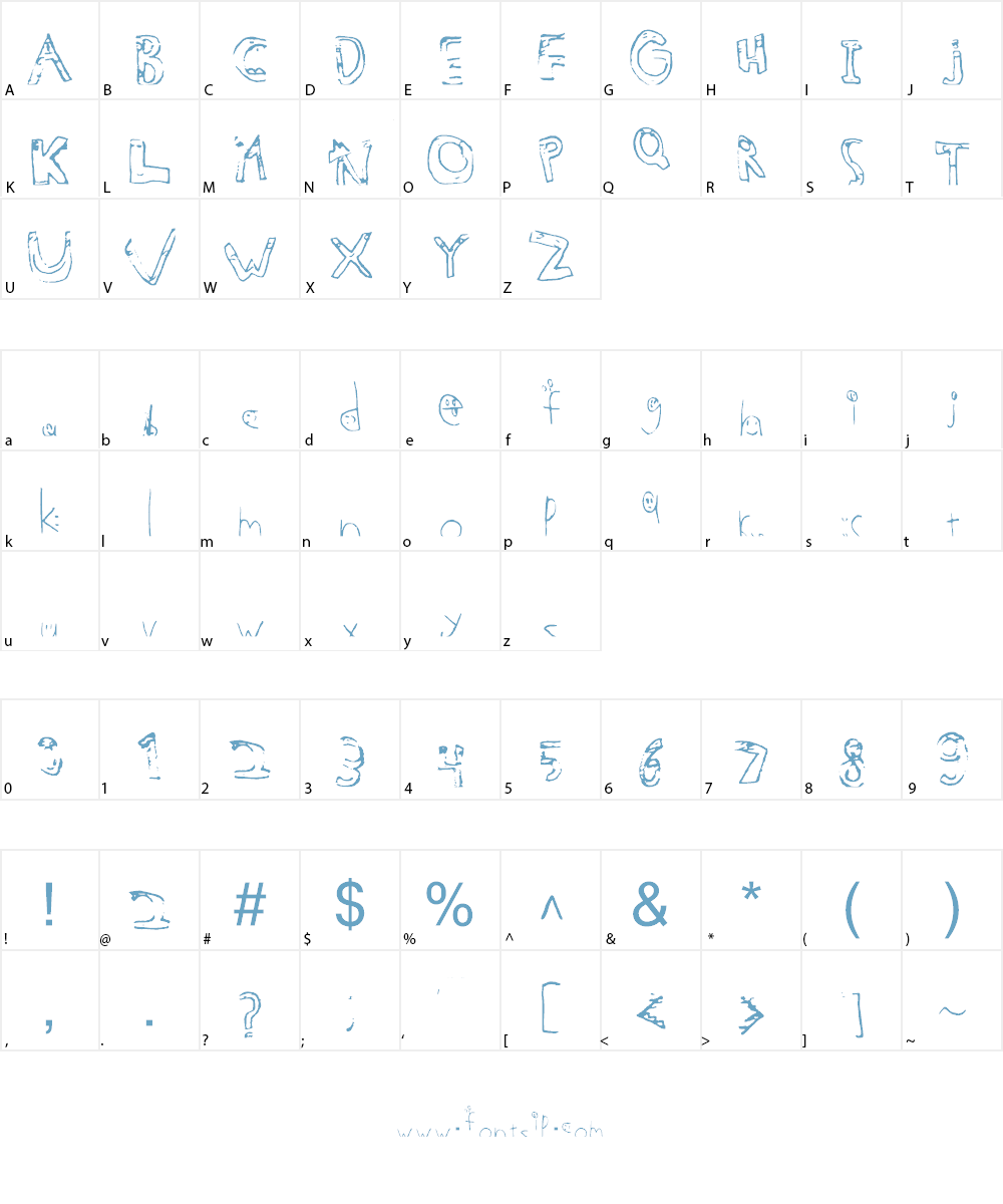 Funncoll Font Character