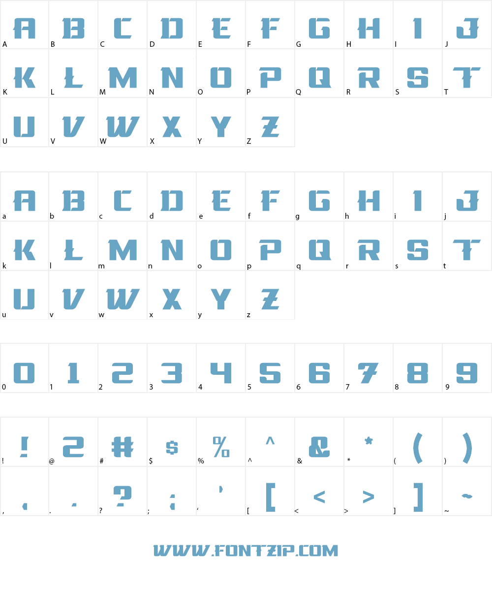 La Oriental Font Character