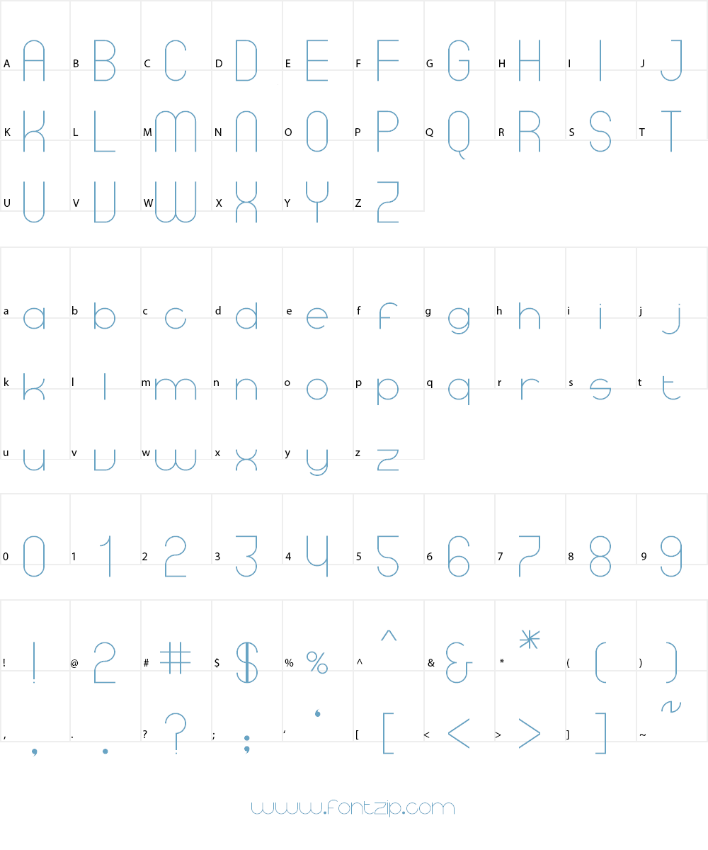 Migrator Font Character