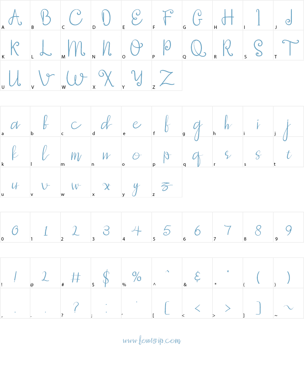 Anchorage Font Character
