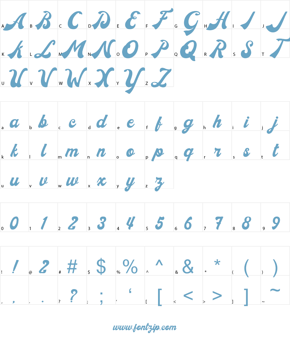 Donatello Font Character