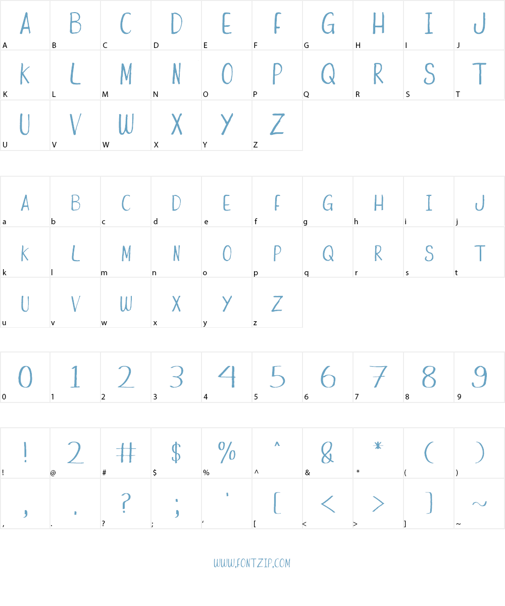 Funny Duck Font Character