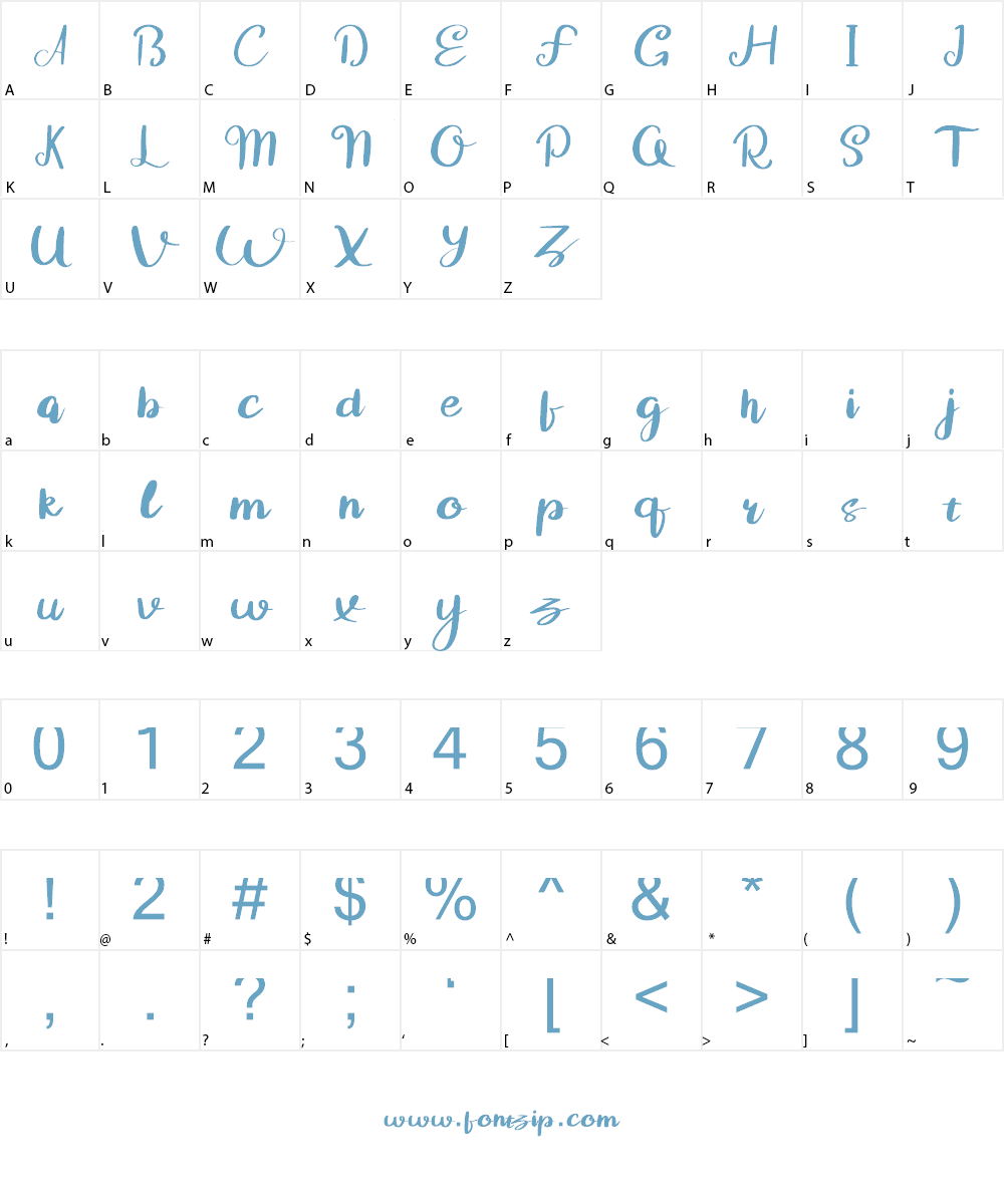 Guyona Font Character