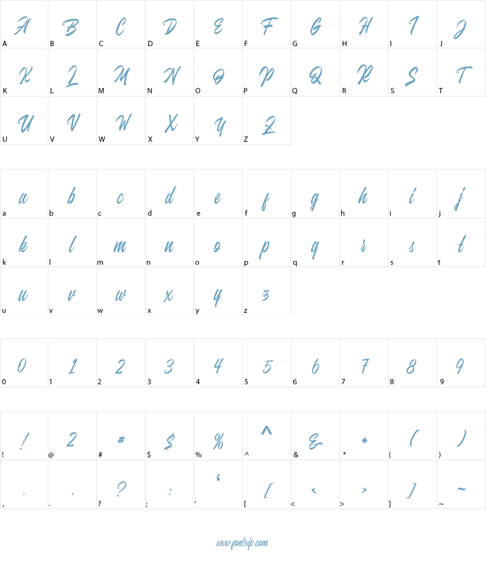 Juvenile personal use Font Character
