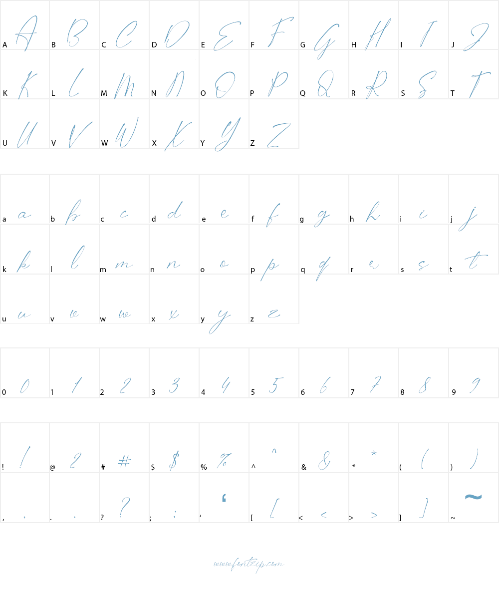 Stifora Font Character