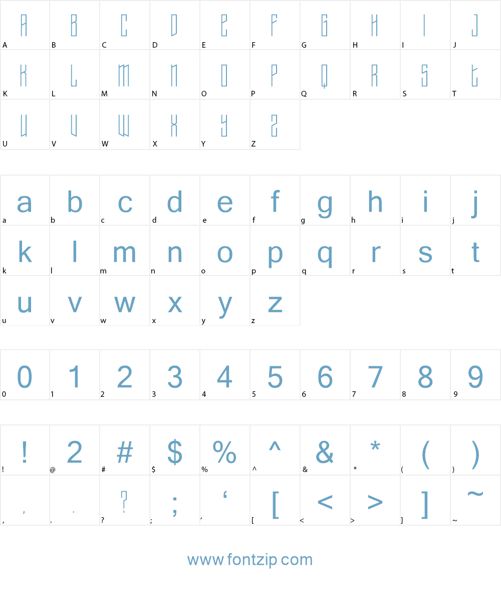 Typis Font Character