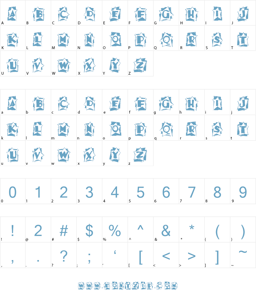 A Star is Born Font Character