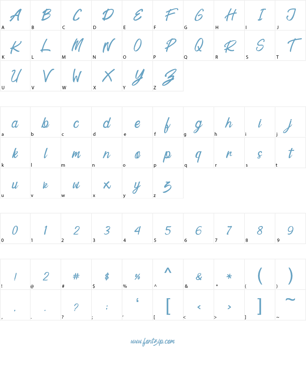 Rallins Font Character