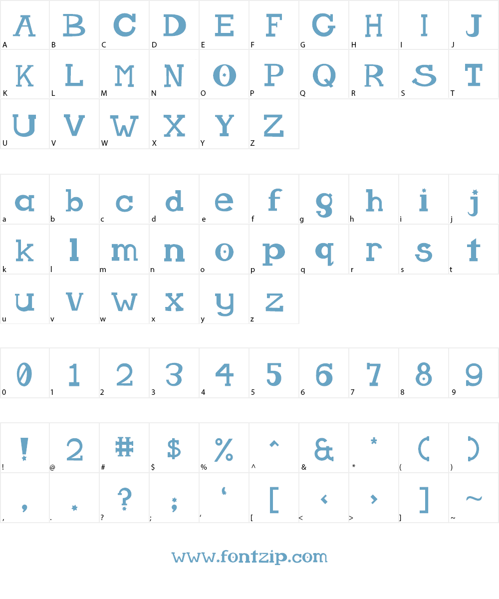 Stellalumina Font Character