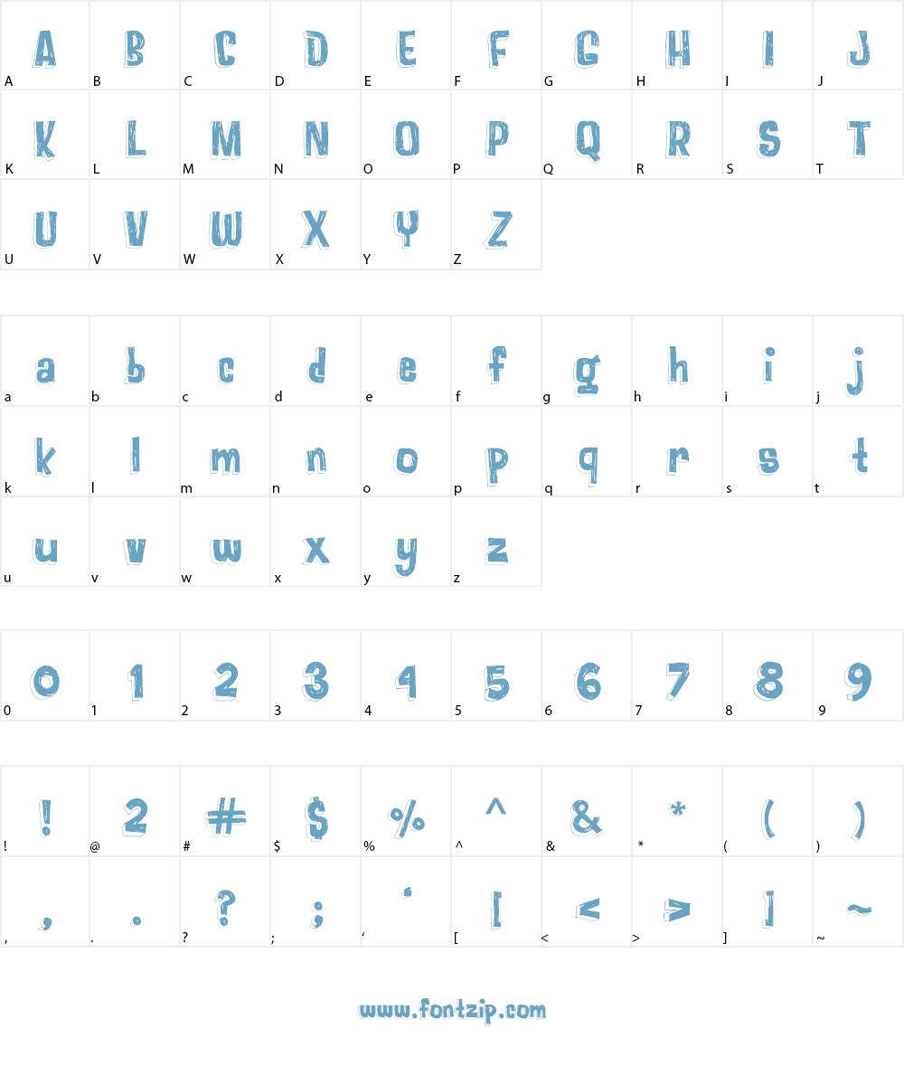 Googer RD Font Character