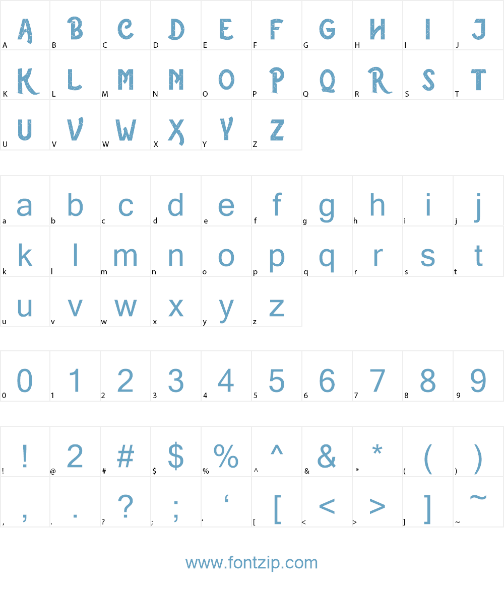 The Rustic - Demo Font Character