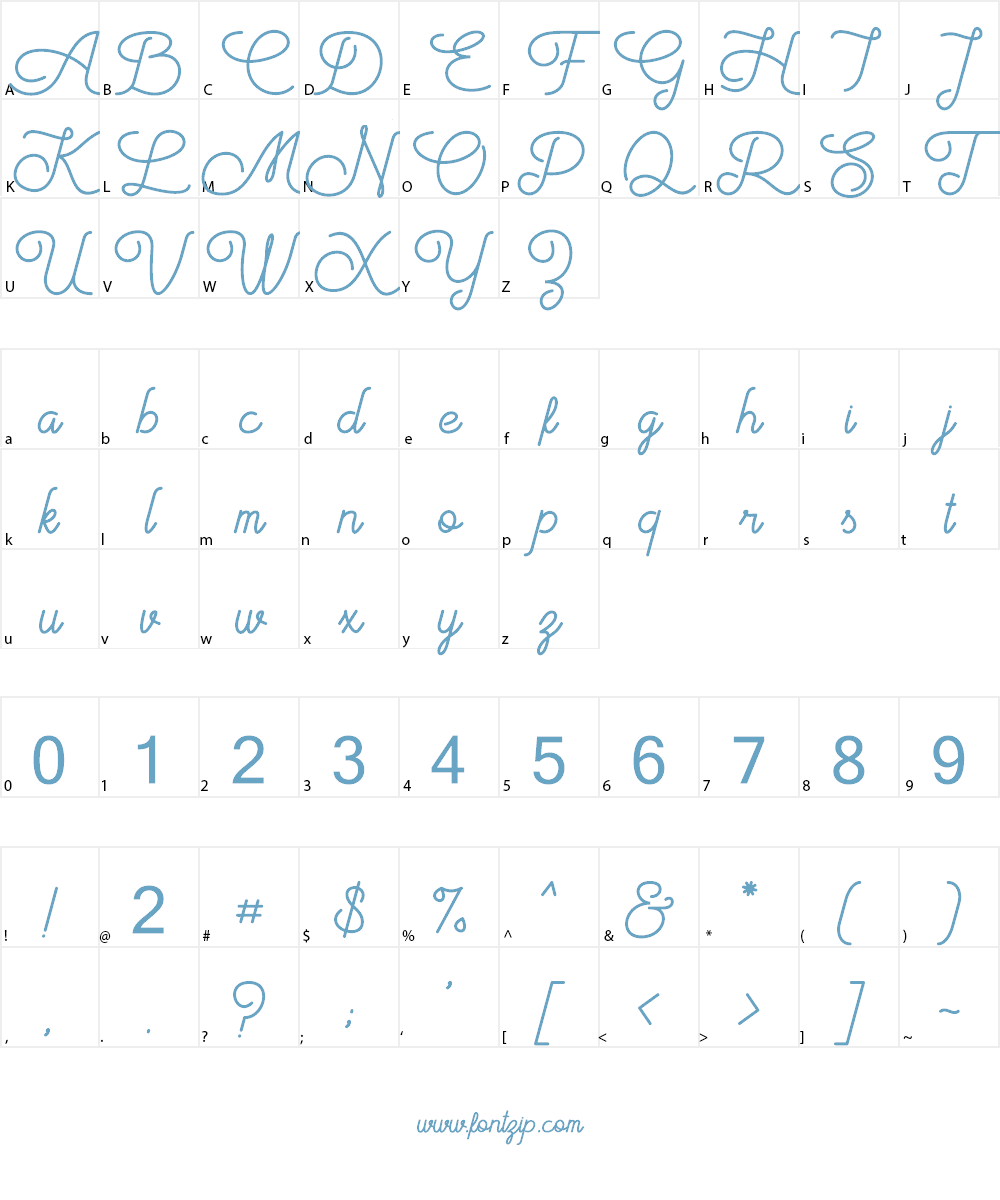 Aiushtya Free Font Character