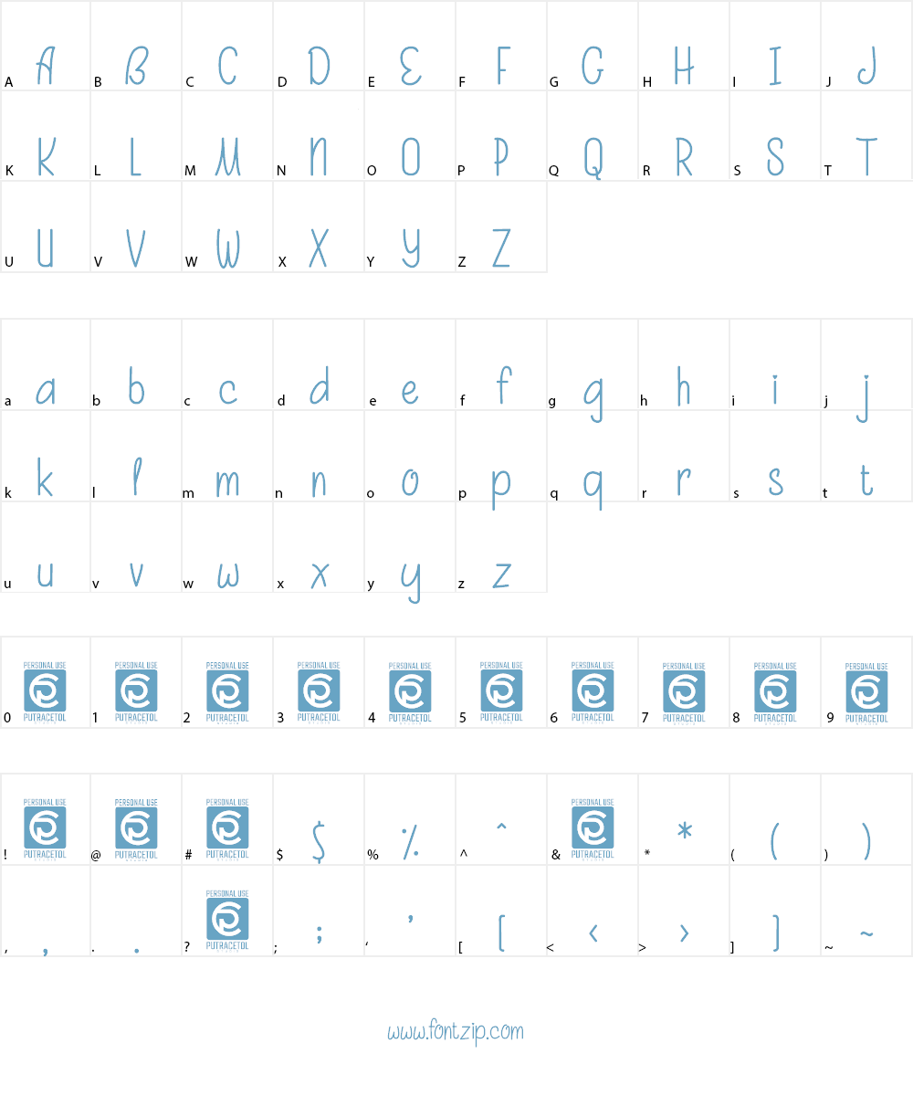 Beauty And Love SansFree Font Character