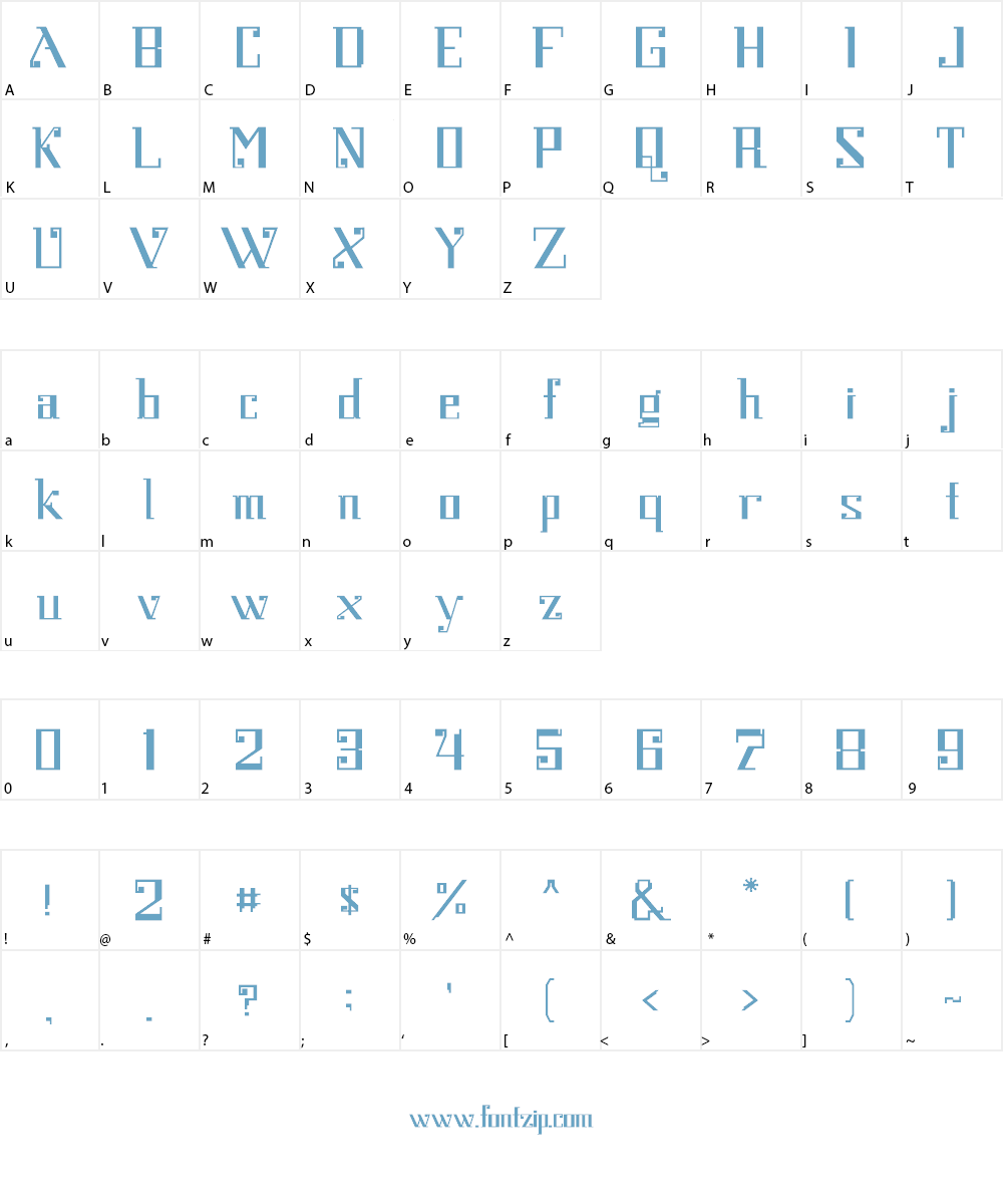 DecoTech Font Character