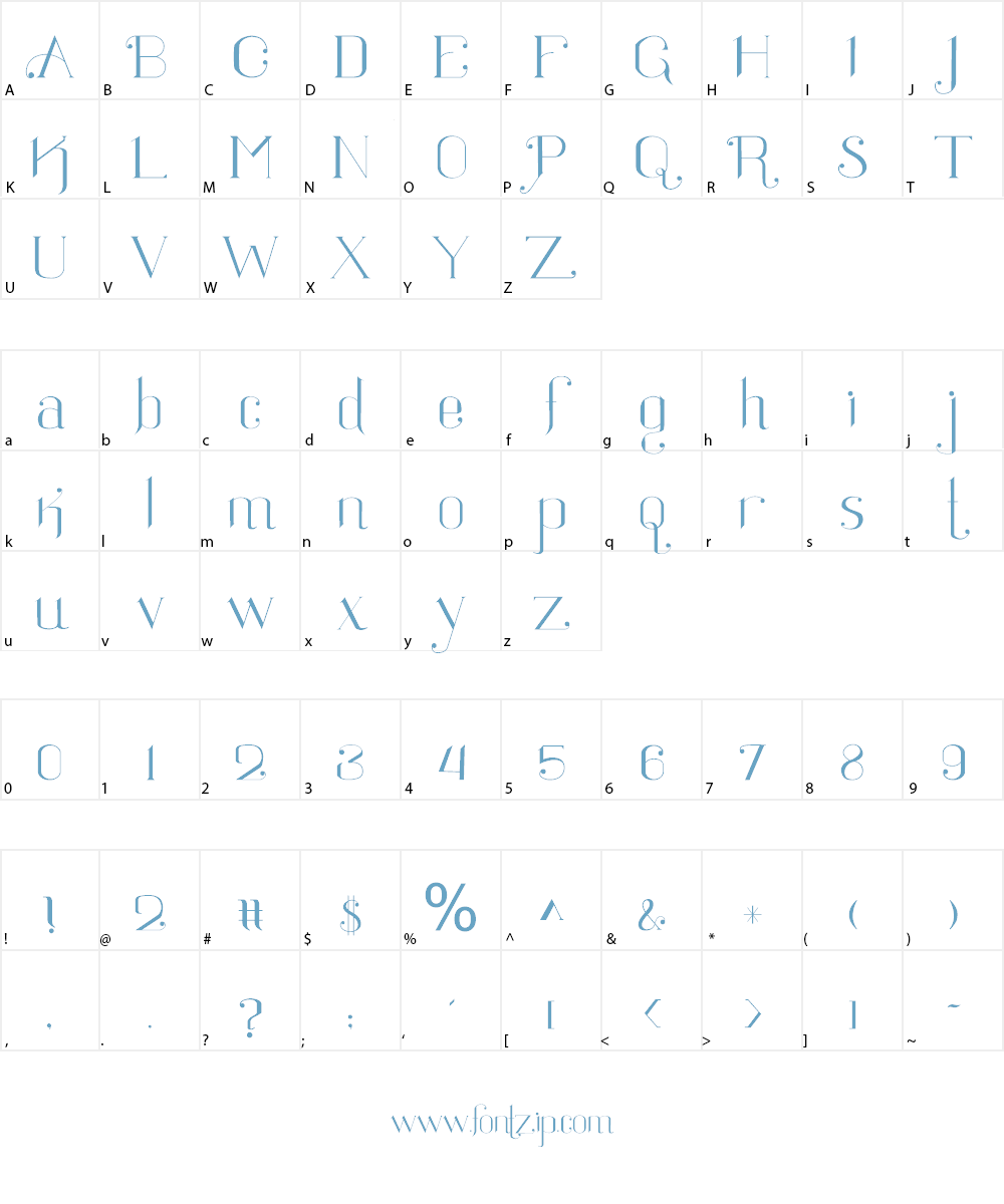 Ratigk Font Character