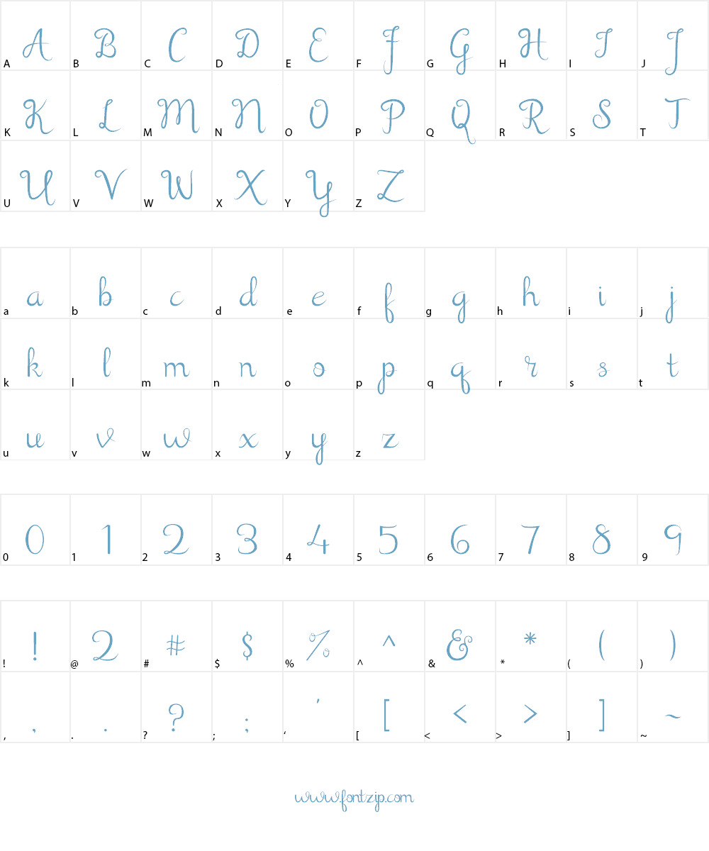 Shathika Font Character