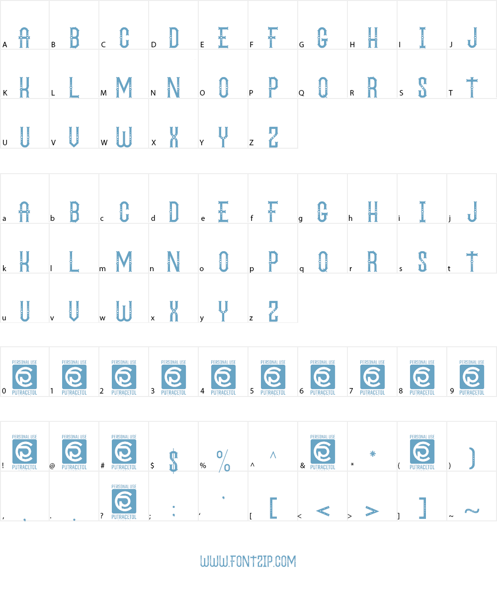 The Circus Show FreeVersion Font Character