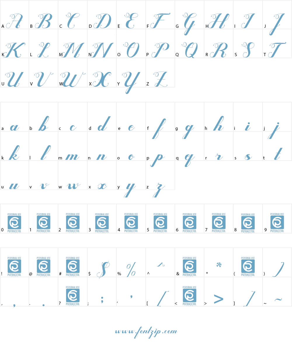 Valentijn FreeVersion Font Character