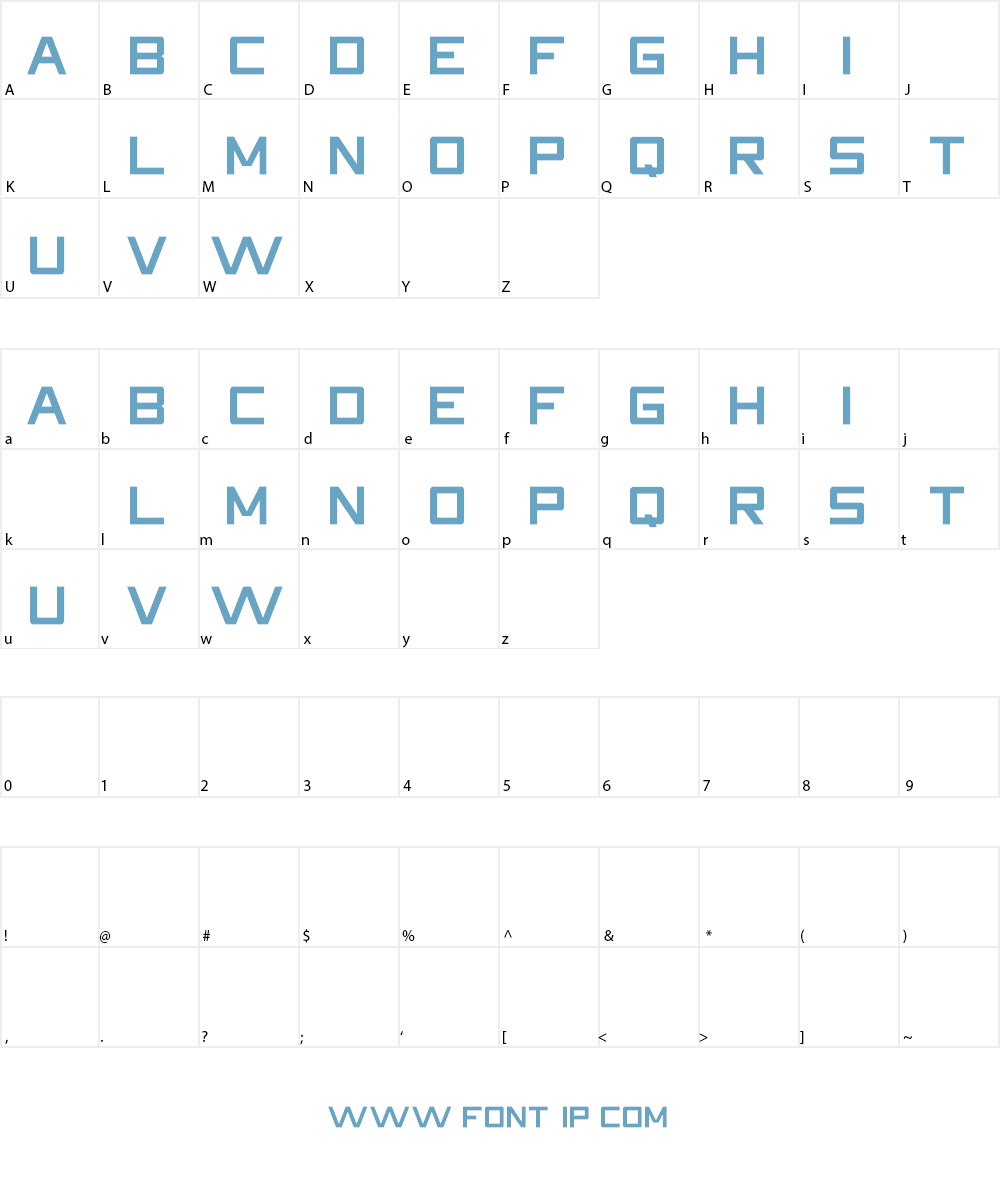HDRight Font Character