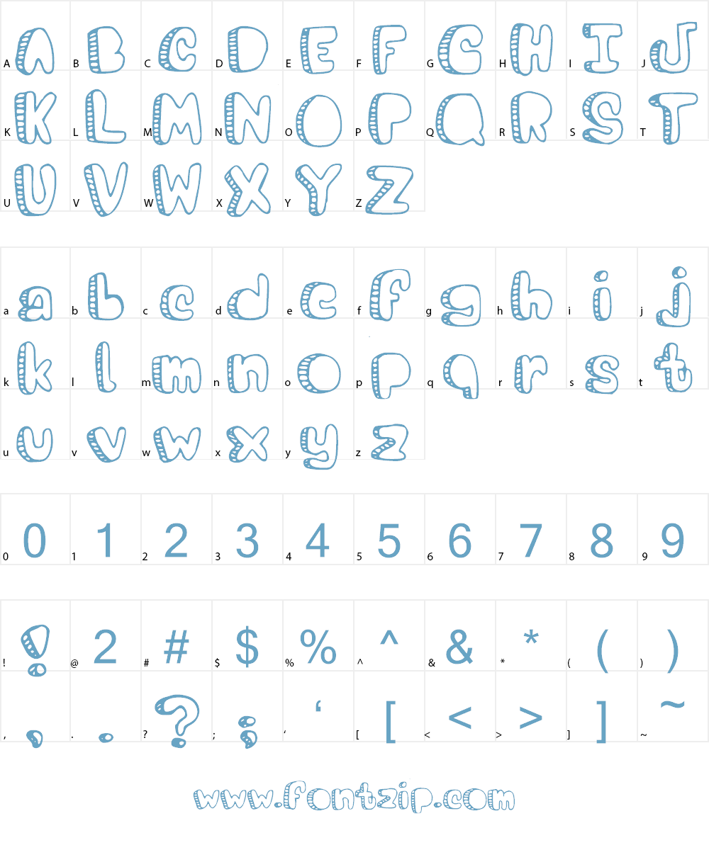 Eighteen Font Character