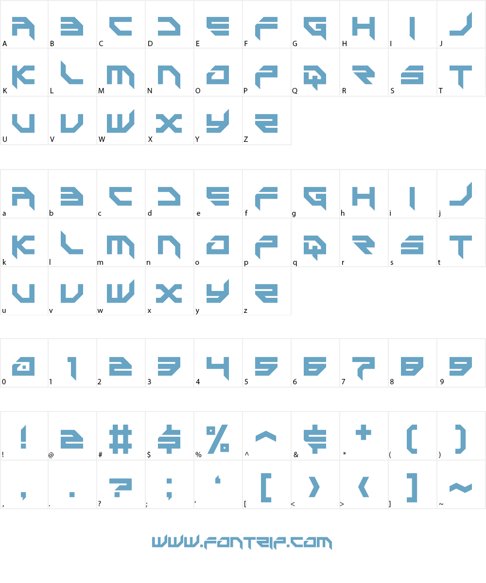 Game Battles 2 Font Character
