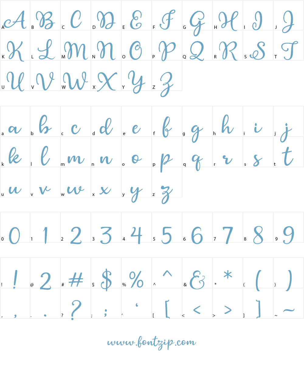 Austral Font Character