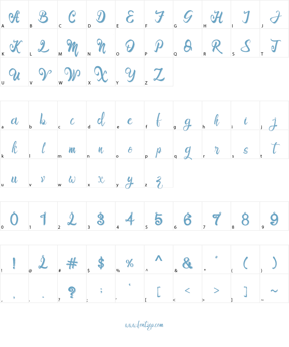 Bro Rintto Font Character