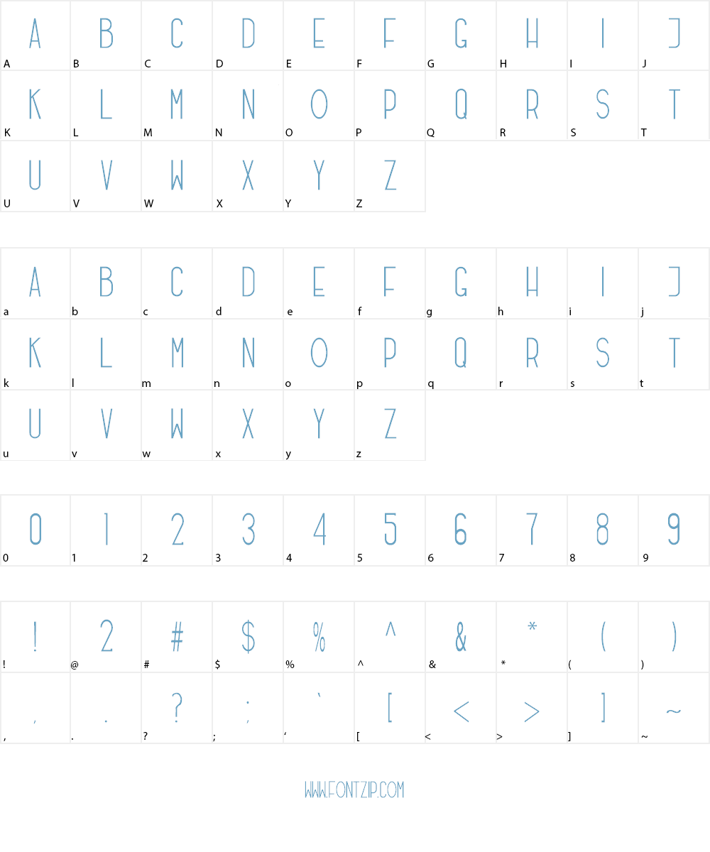Freeds Font Character