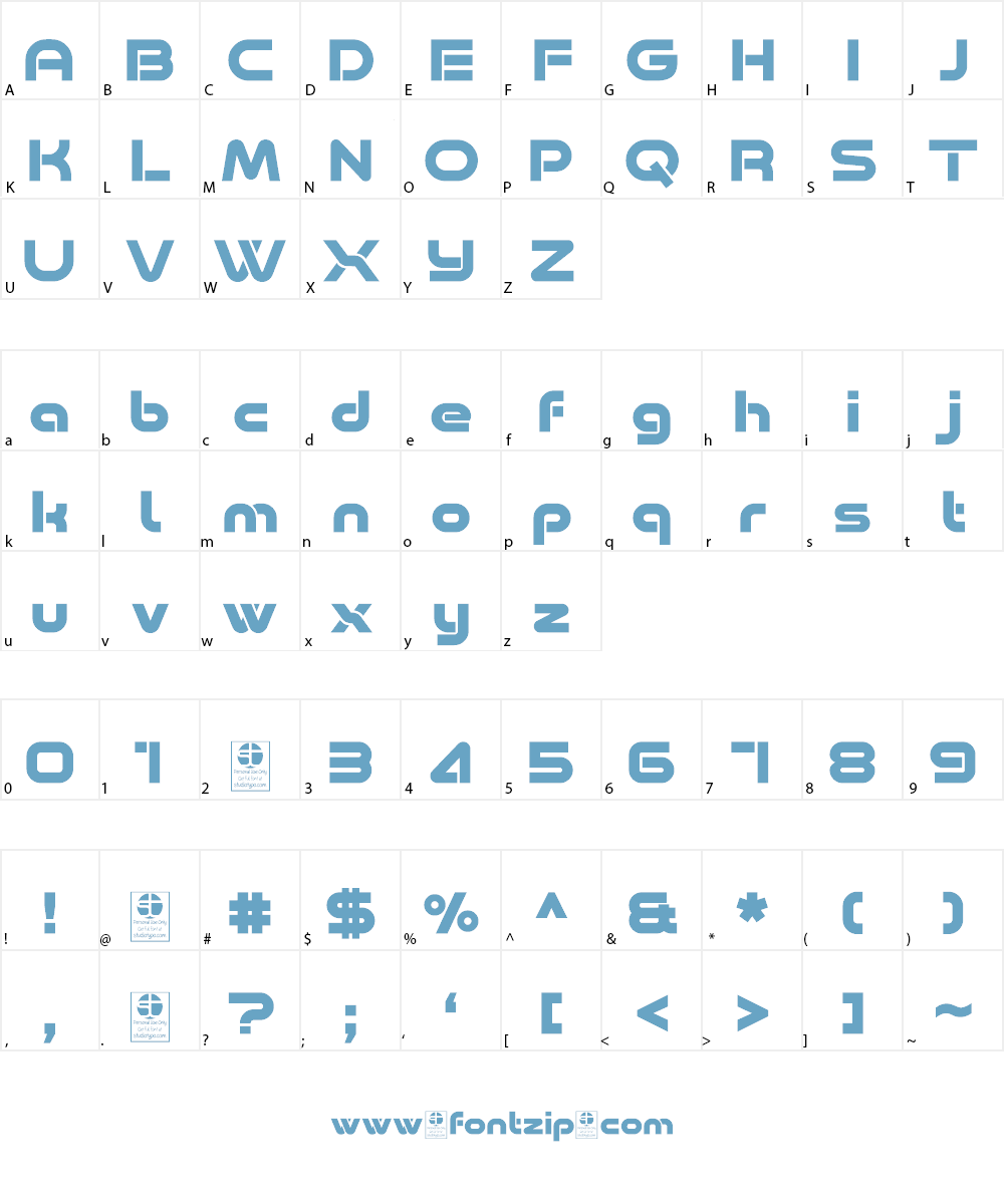 Minalis Demo Font Character