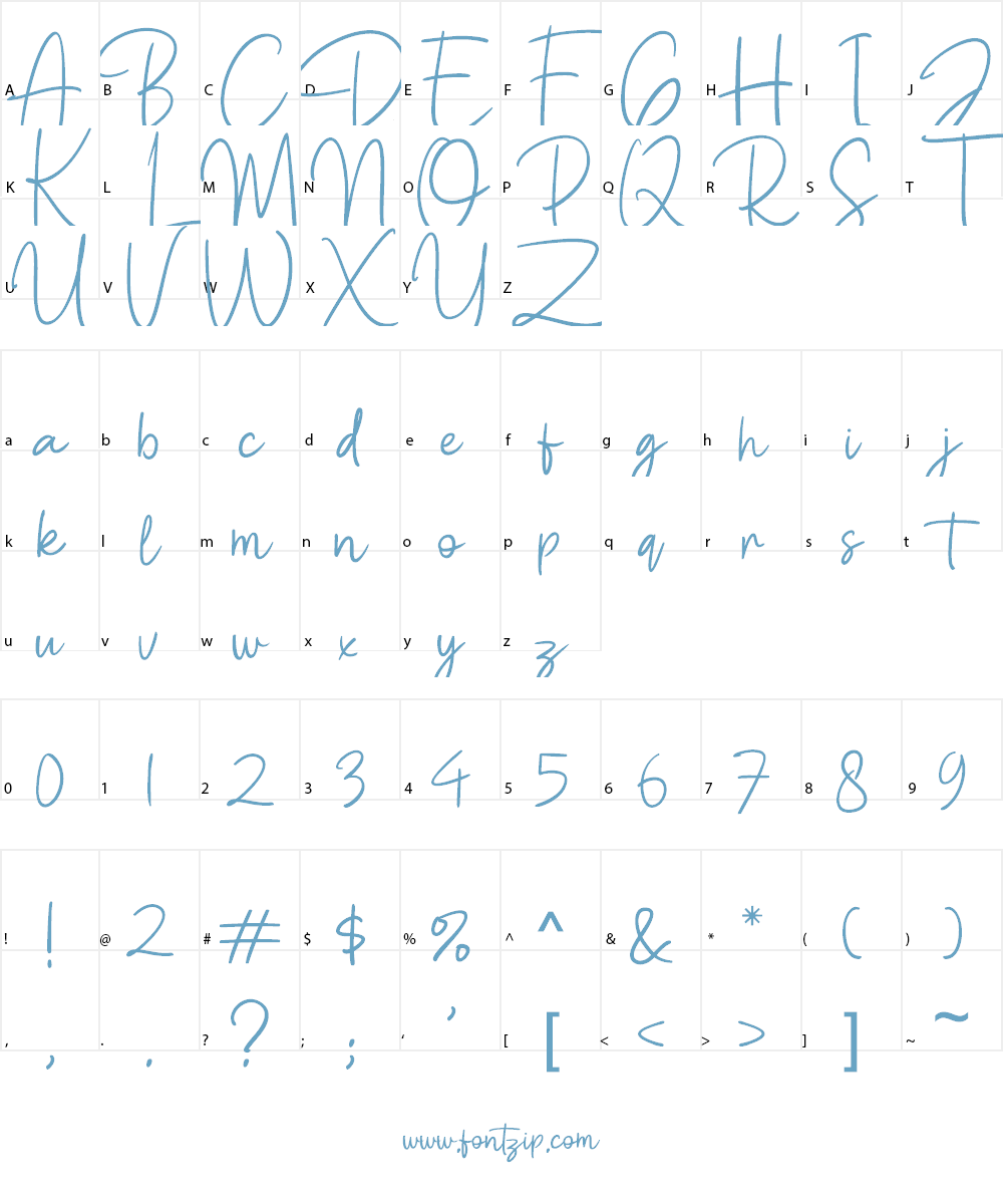 Betty Lavea Font Character