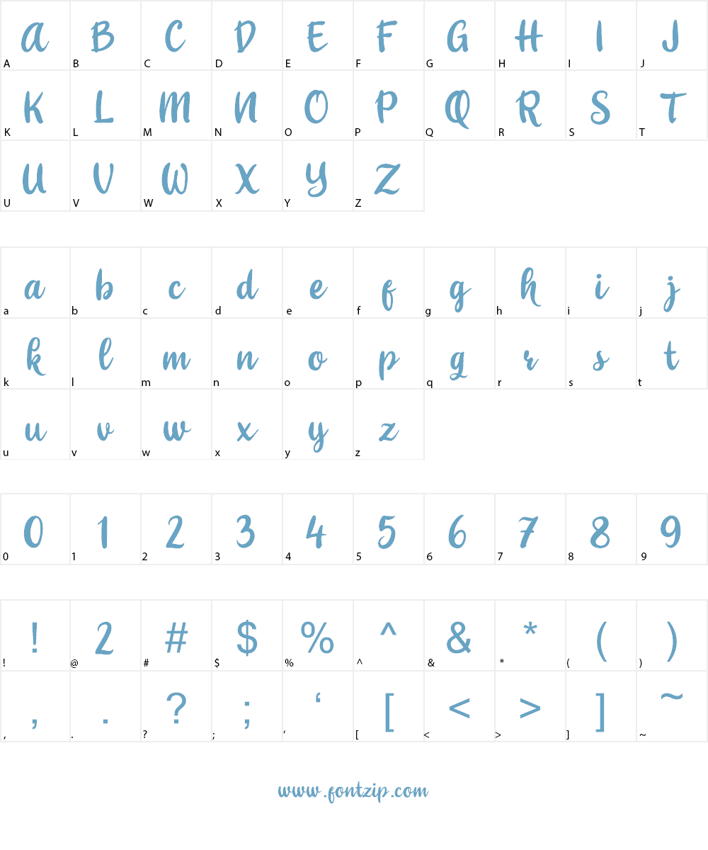 Sitoberry Font Character