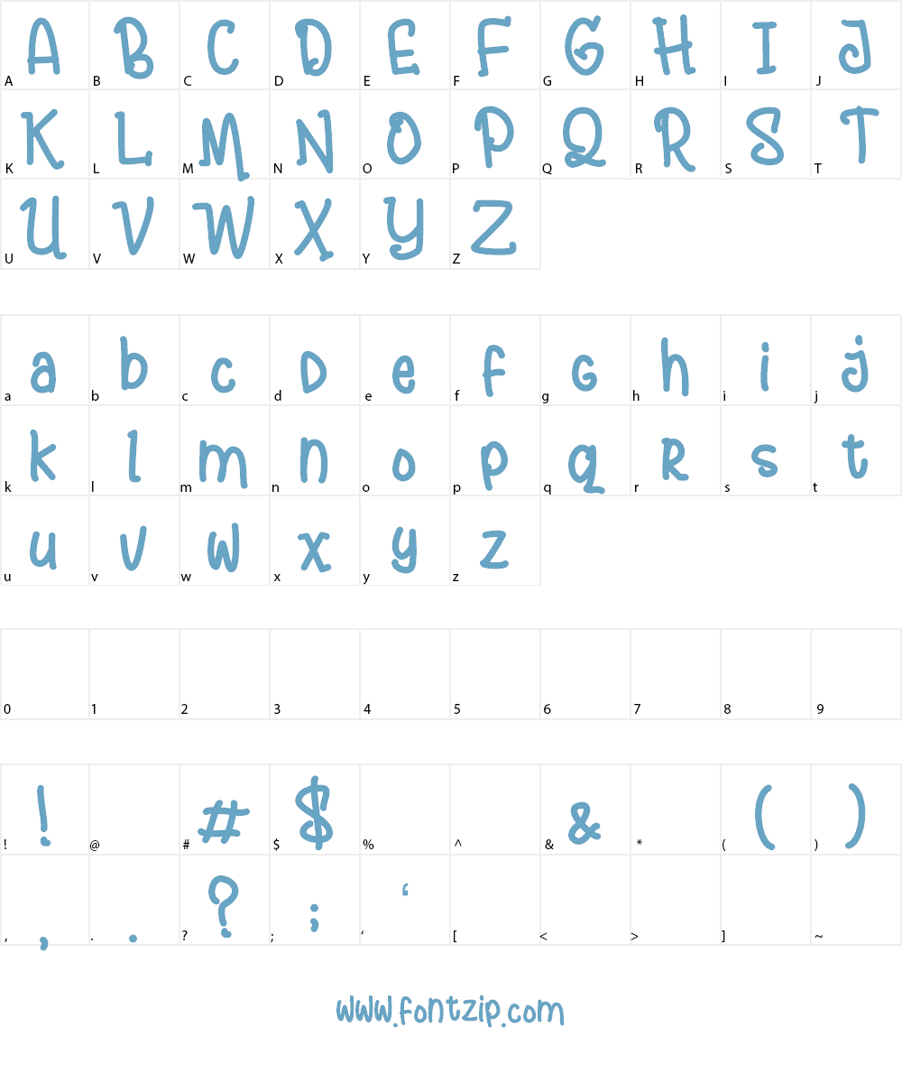 Andalusya[Demo] Font Character