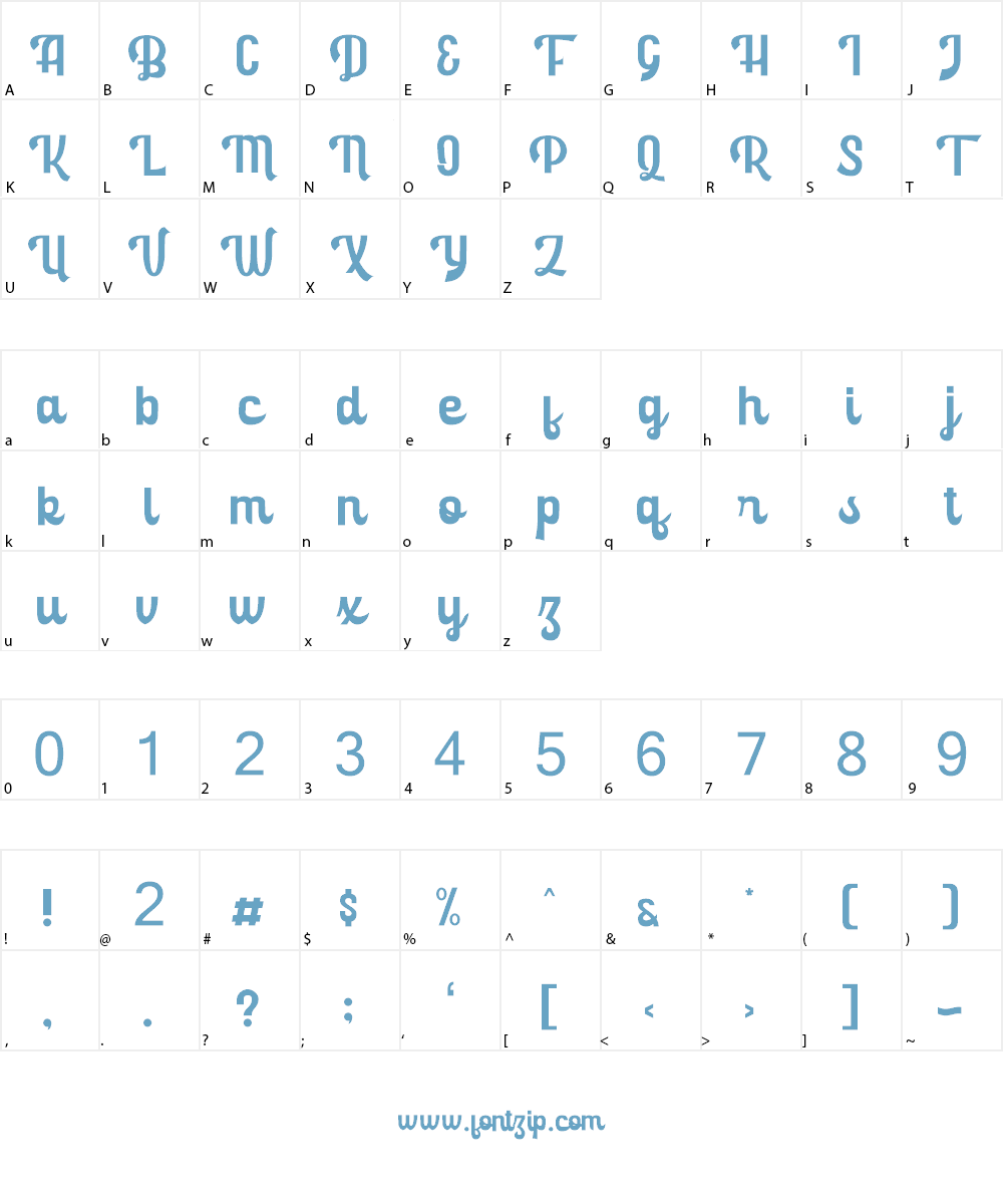 Rolanda [Demo] Font Character