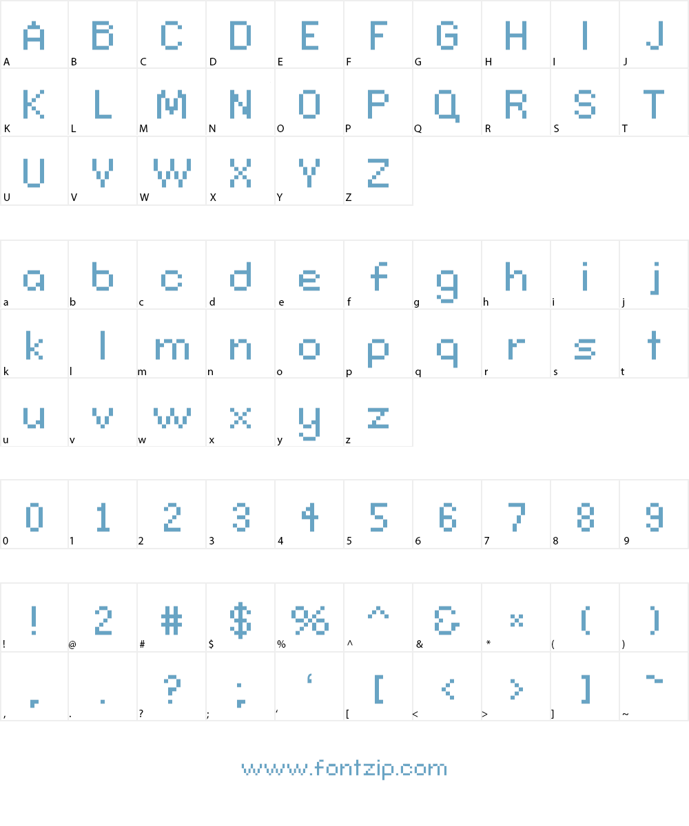 Connection II Font Character