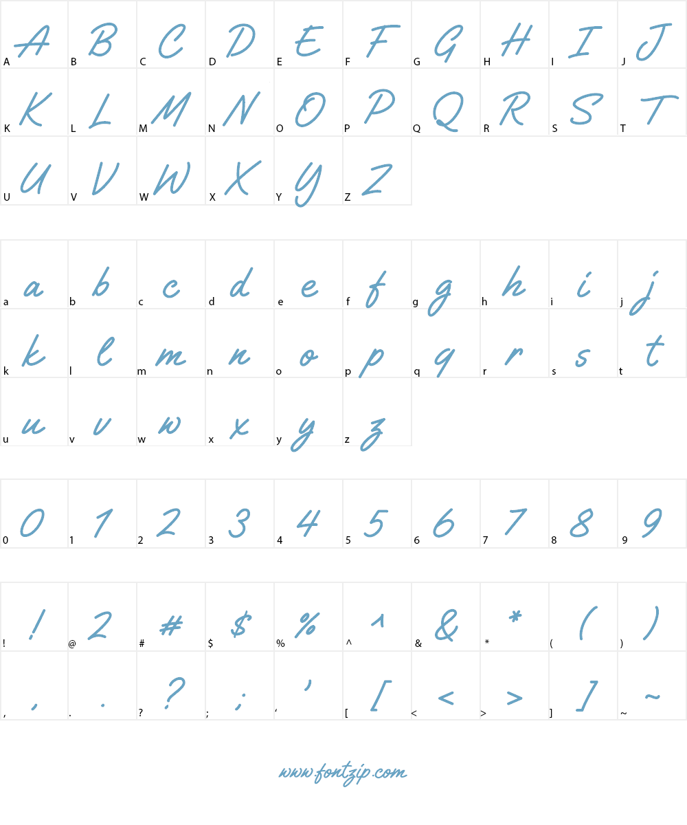 Gilligan Shutter Font Character