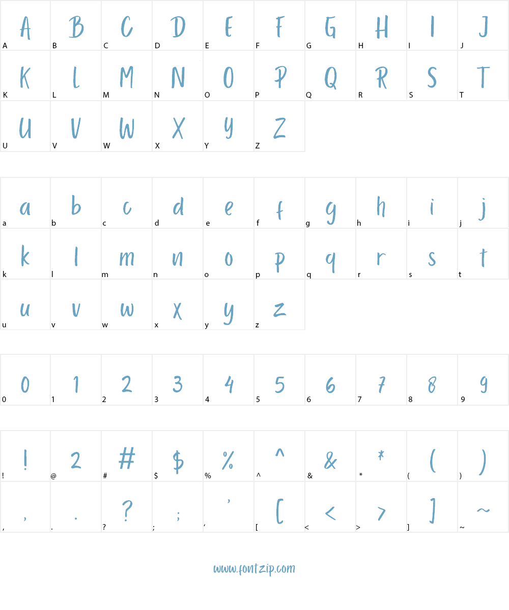 Porcelain Font Character