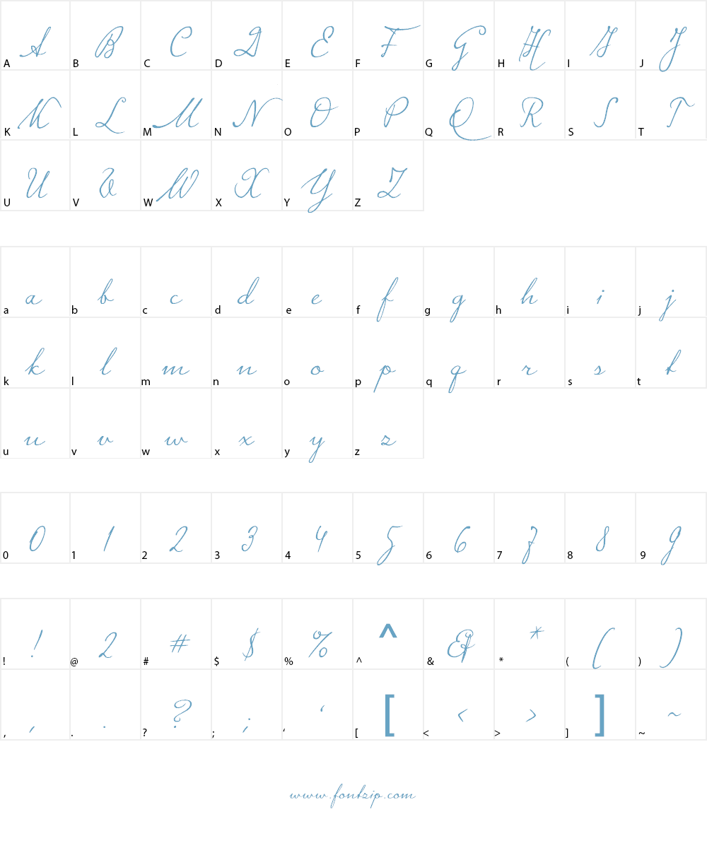 Signato Font Character